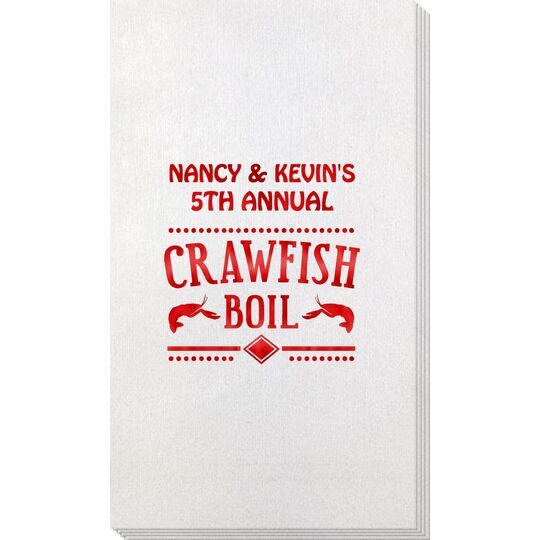 Crawfish Boil Bamboo Luxe Guest Towels
